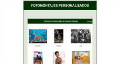 Desktop Screenshot of fotomontajespersonalizados.com