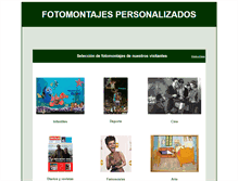 Tablet Screenshot of fotomontajespersonalizados.com